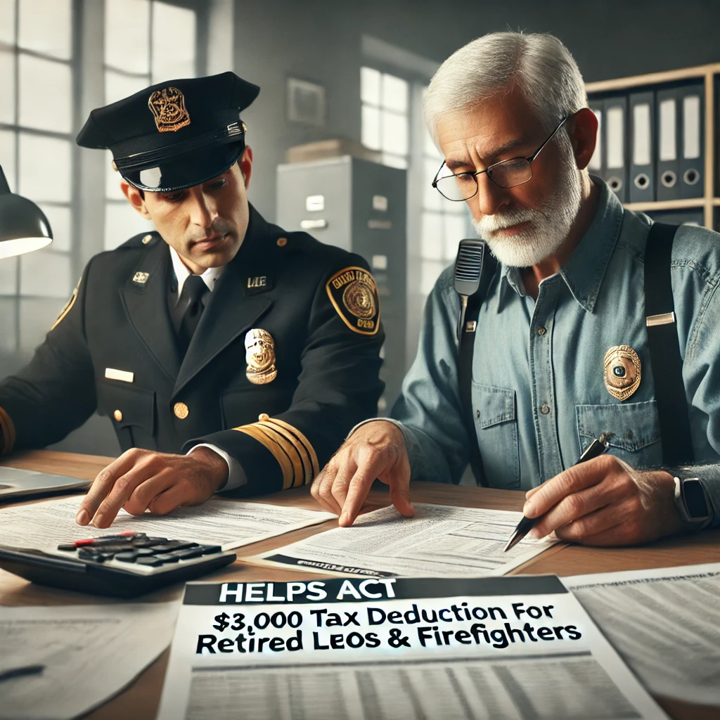 HELPS Act Tax Deduction for Retired Law Enforcement Officers and Firefighters